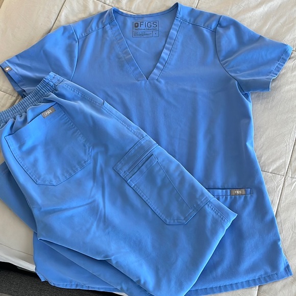 CIEL BLUE FIGS SMALL SET CASMA TOP YOLA BOTTOM - Picture 1 of 5